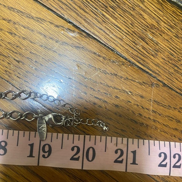 Silver tone vintage long Tassel Pendant Necklace - Picture 6 of 7